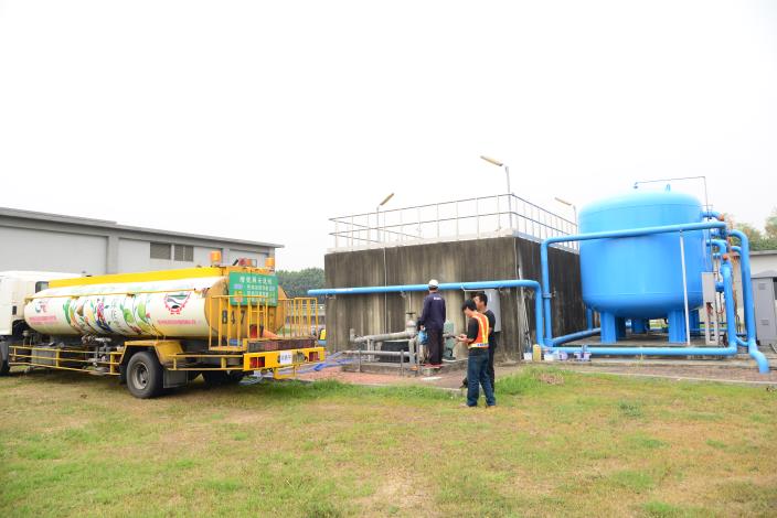 斗六水資源廠每日回收5000噸供環保局洗街車等使用