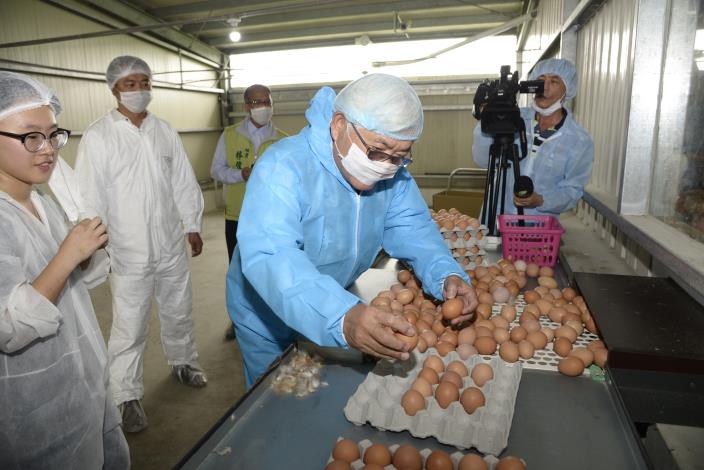 李縣長參觀菊鳥畜牧場