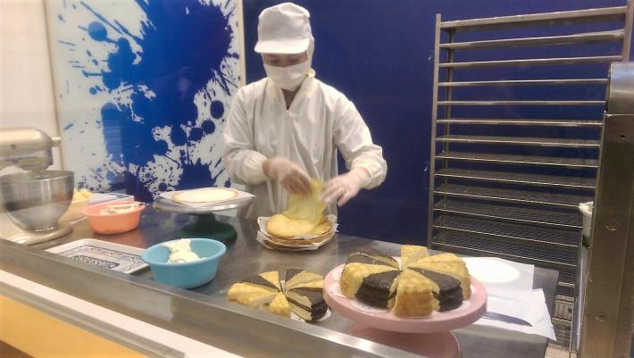 觀光工廠透明公開製作千層蛋糕