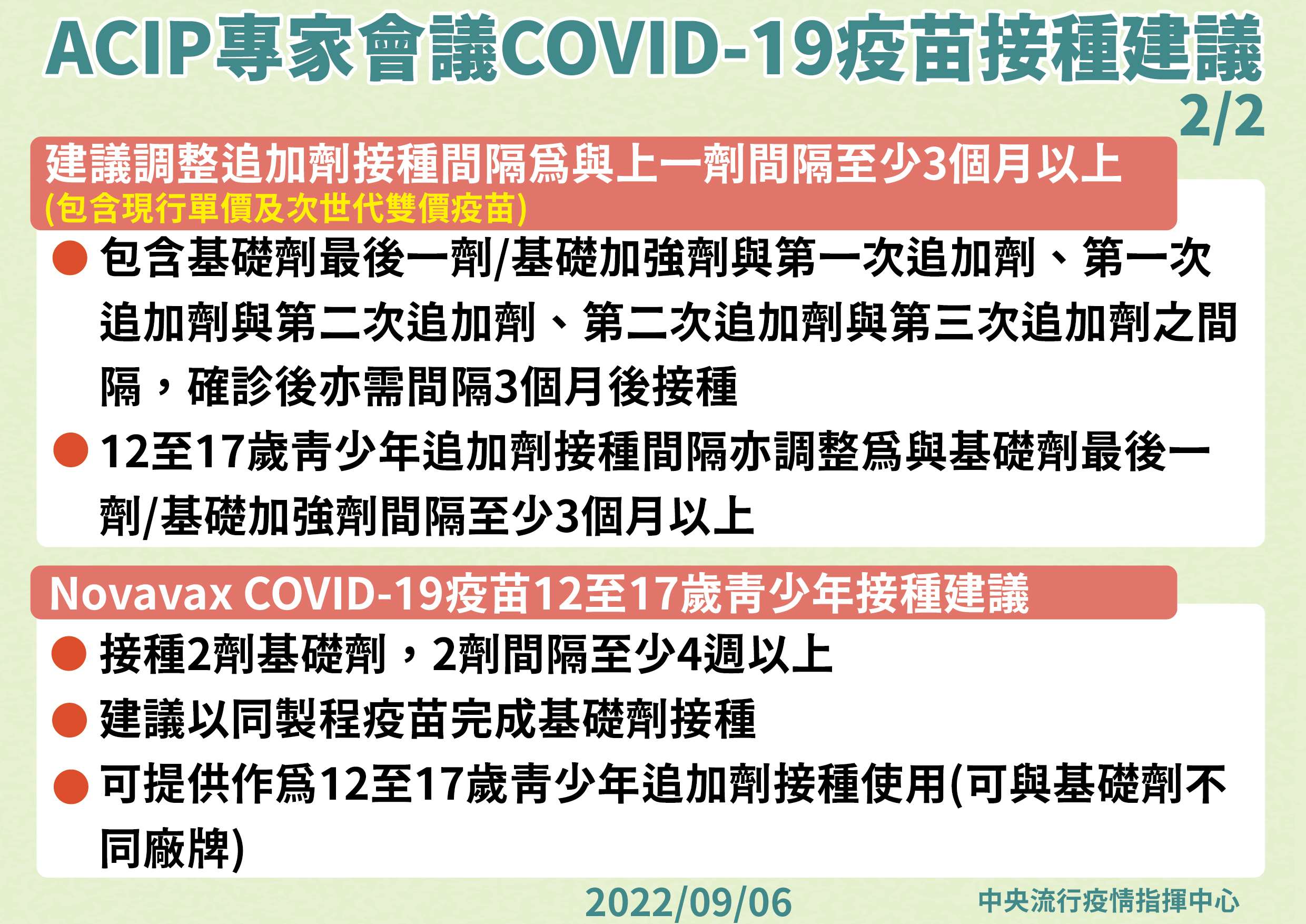 ACIP專家會議針對COVID-19疫苗之接種建議02