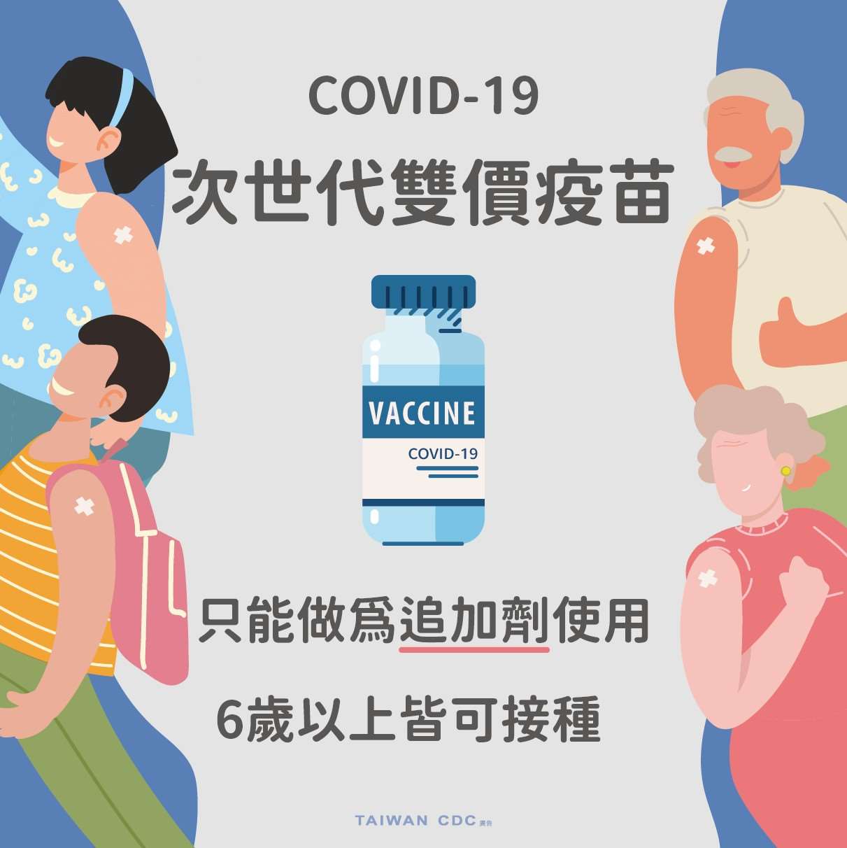COVID-19雙價疫苗接種對象與限制說明