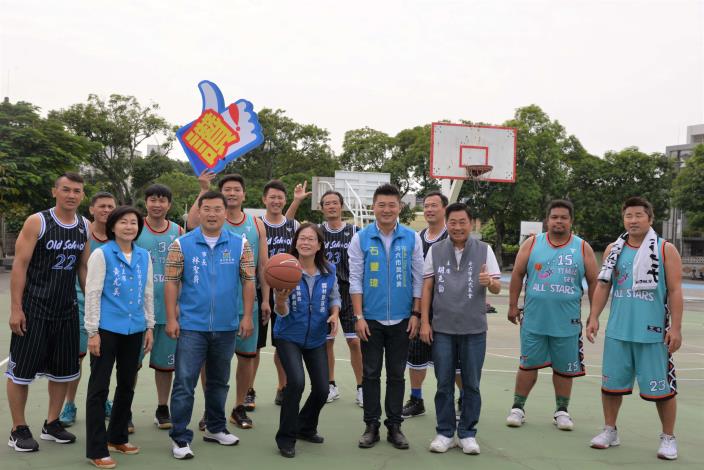 籽公園籃球場重建 副縣長期許成為台灣的洛克公園球場