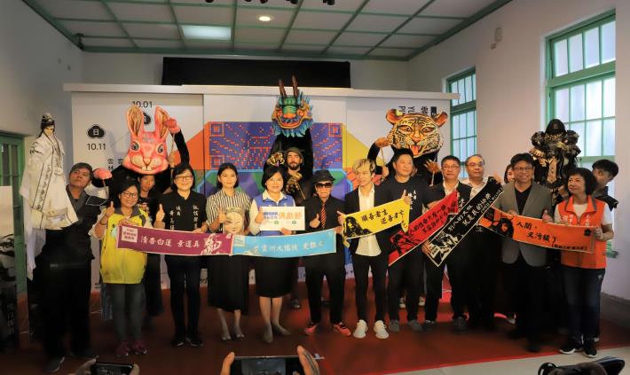 2020雲林國際偶戲節將於10月1日登場，張縣長等人邀請大家來參加。