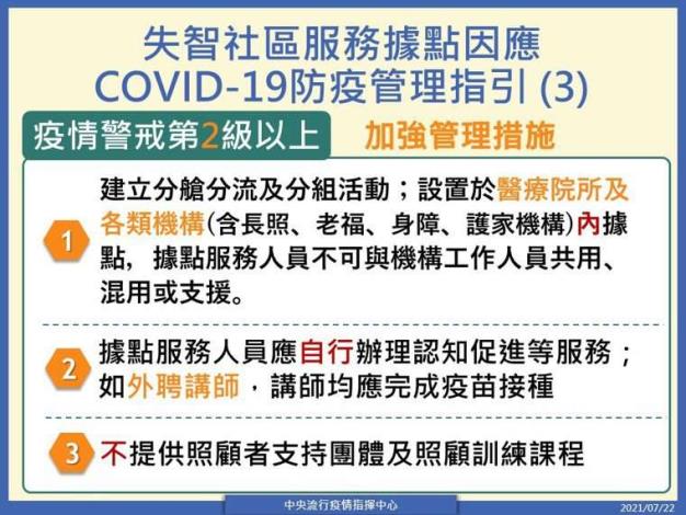 失智社區服務據點因應COVID-19防疫管理指引(3)