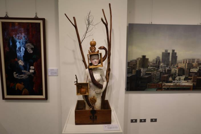 美術獎各類前三名及優選作品11月27日至12月15日在北港文化中心一樓展示室展出