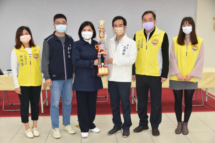 完成第2劑接種率績優第一名斗南鎮公所