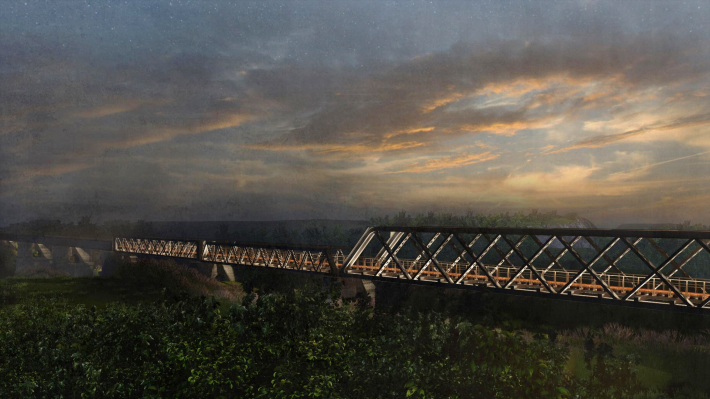 虎尾鐵橋光環境  打造夜景新亮點