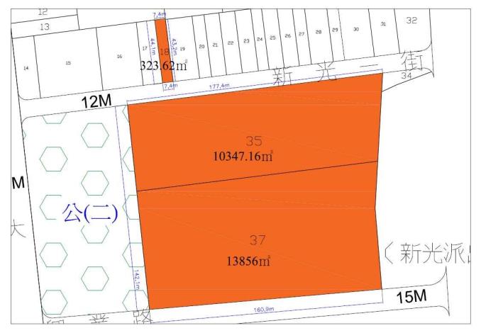 雲林小東抵費地第2次標售土地位置示意圖-18、35、37地號.JPG