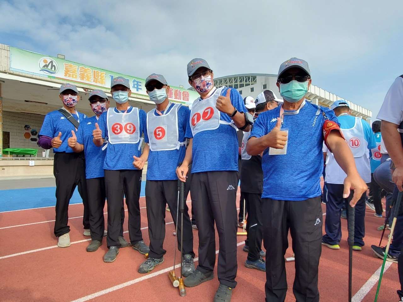 男子槌球三人組連霸成功