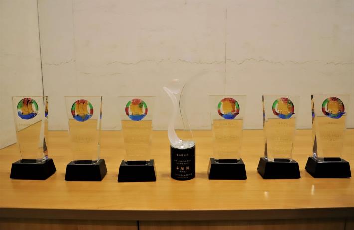 雲林縣政府今年一共獲得7座獎盃，創下史上最佳紀錄，成績為全國第一。