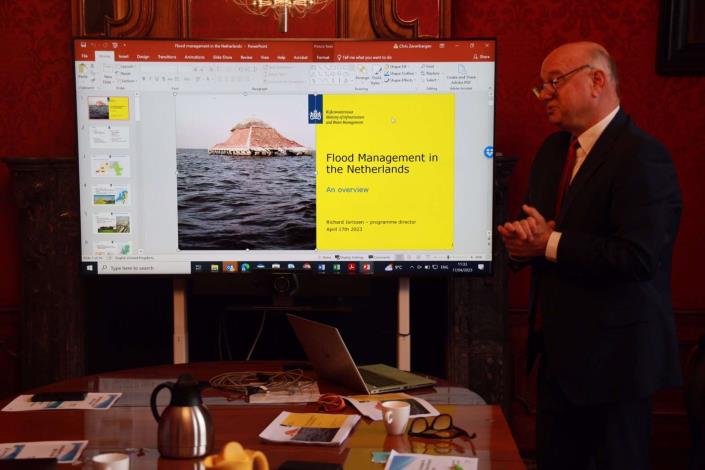 Richard Jorissen就荷蘭目前進行的防洪策略進行分享。