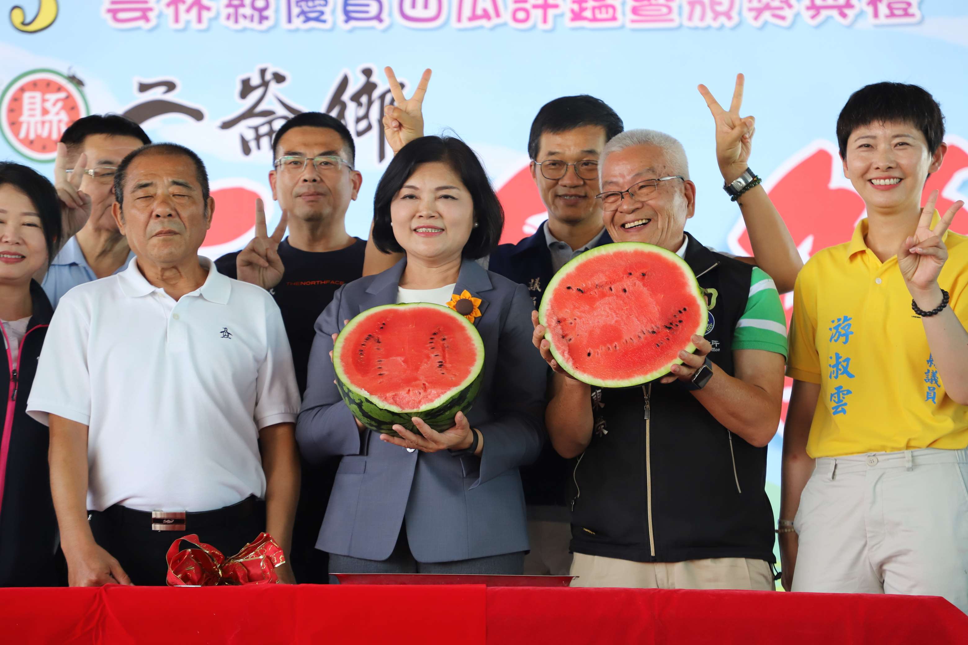 縣長張麗善邀全國民眾來雲林選購最好吃營養西瓜。