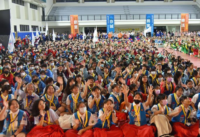 來自全國各縣市及印度、馬來西亞、泰國、菲律賓等國，計有1,800位女童軍夥伴來到雲林參加這次的國際盛會