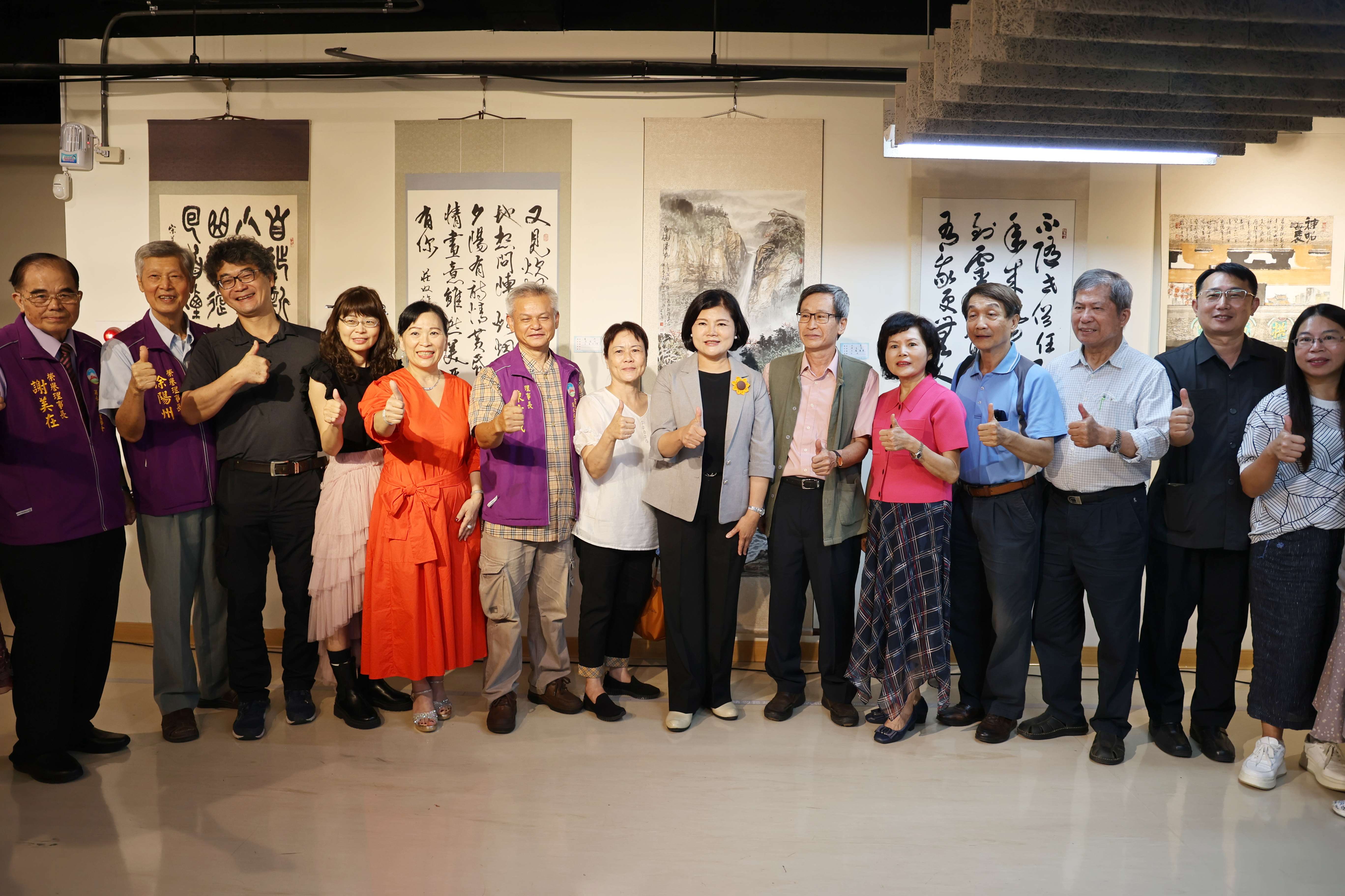 113年雲林縣濁水溪書畫學會會員聯展隆重開幕 縣長張麗善到場祝賀