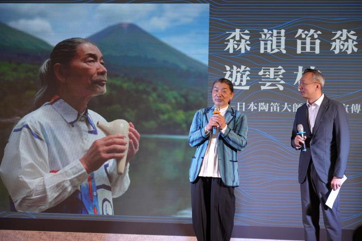 宗次郎大師表示能來雲林演出,他非常高興。