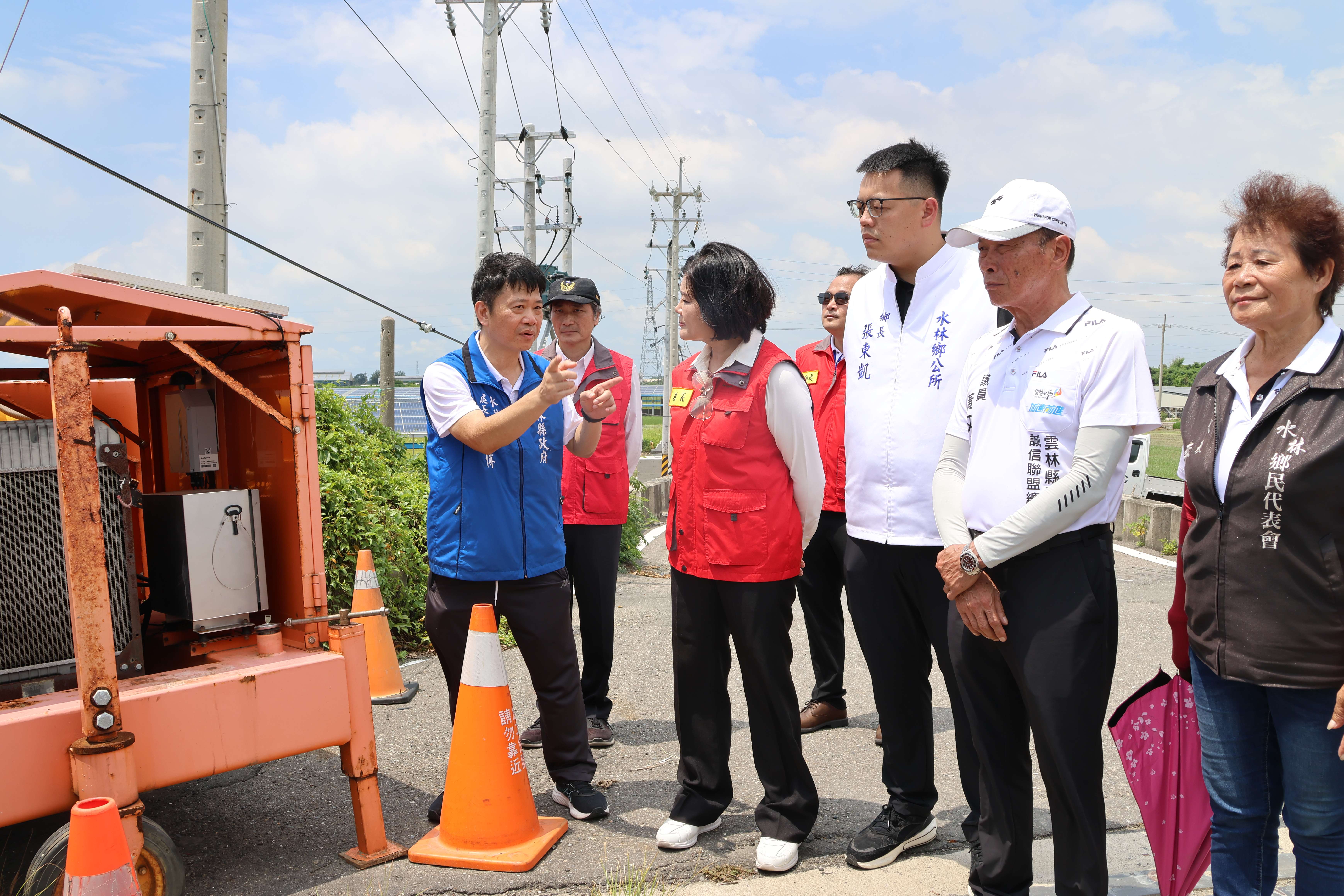 許宏博處長說明 抽水機布建情形及點位