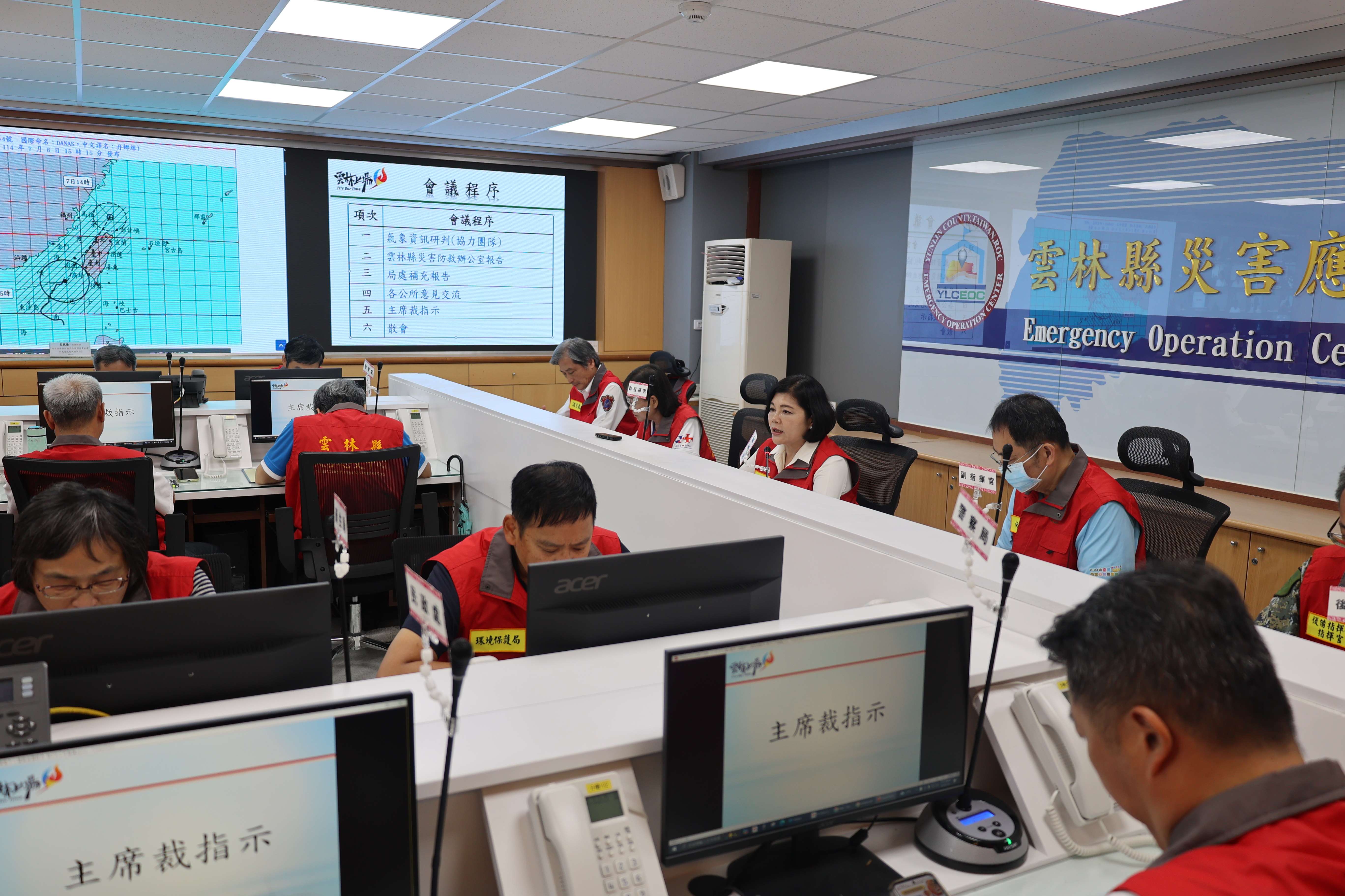 丹娜絲颱風增強為中度颱風　縣長張麗善宣布明(7)日全縣停班、停課