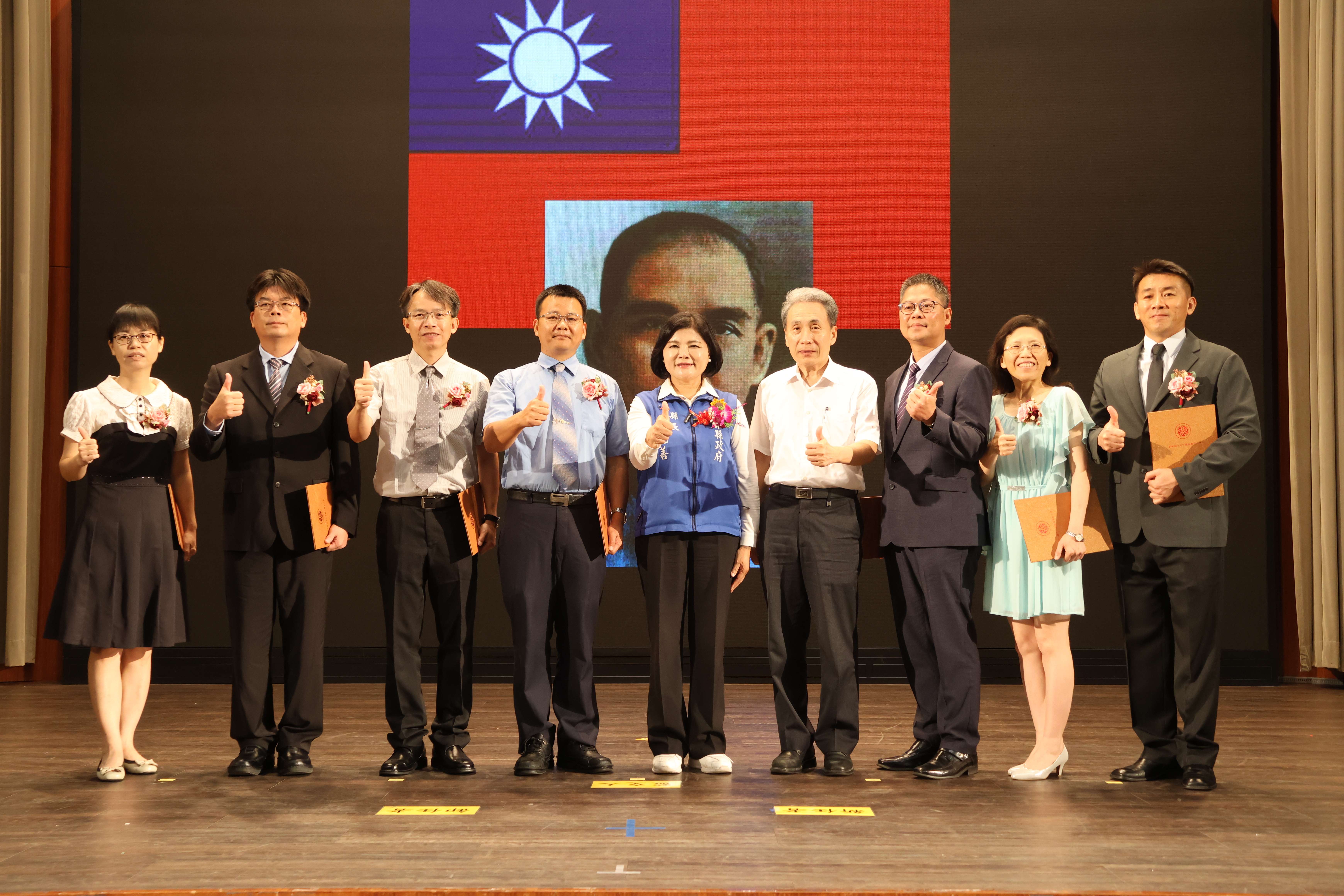 張縣長歡迎7位優秀的新科校長加入各校掌舵者行列，期能共創雲林教育新境界