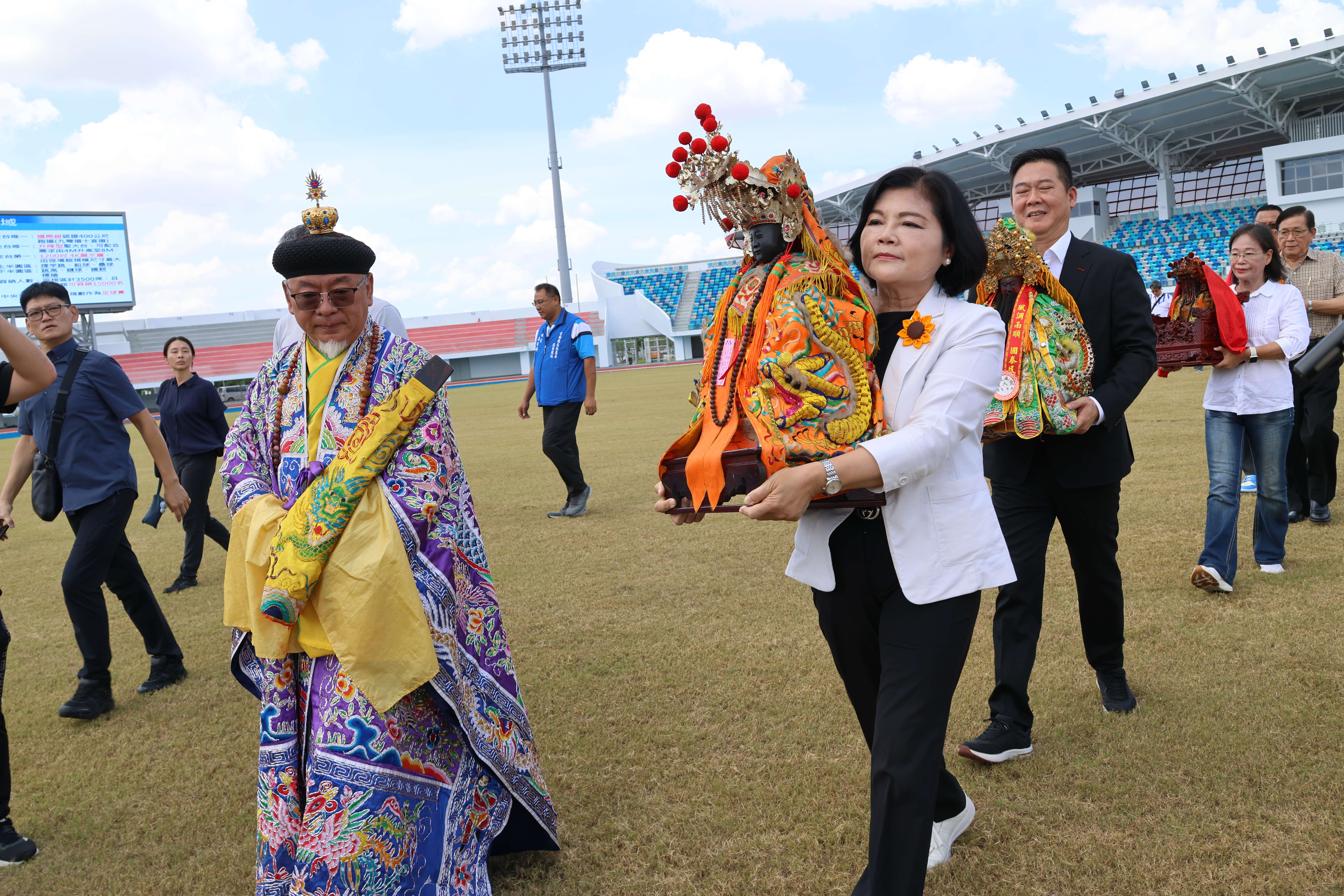114全國運動會迎神駐駕儀式 張麗善祈求賽事圓滿順利