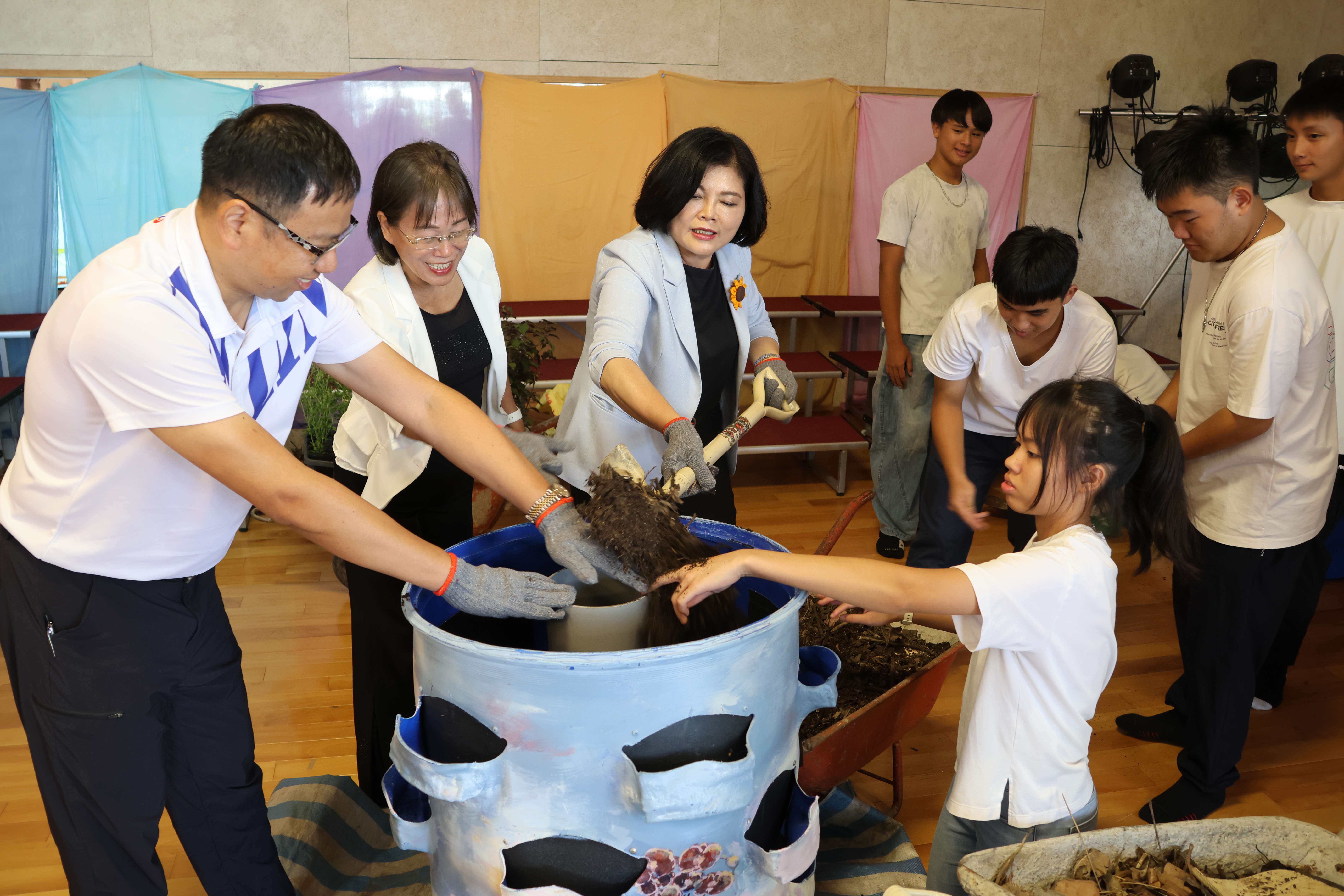 「立體廚餘植栽」實作