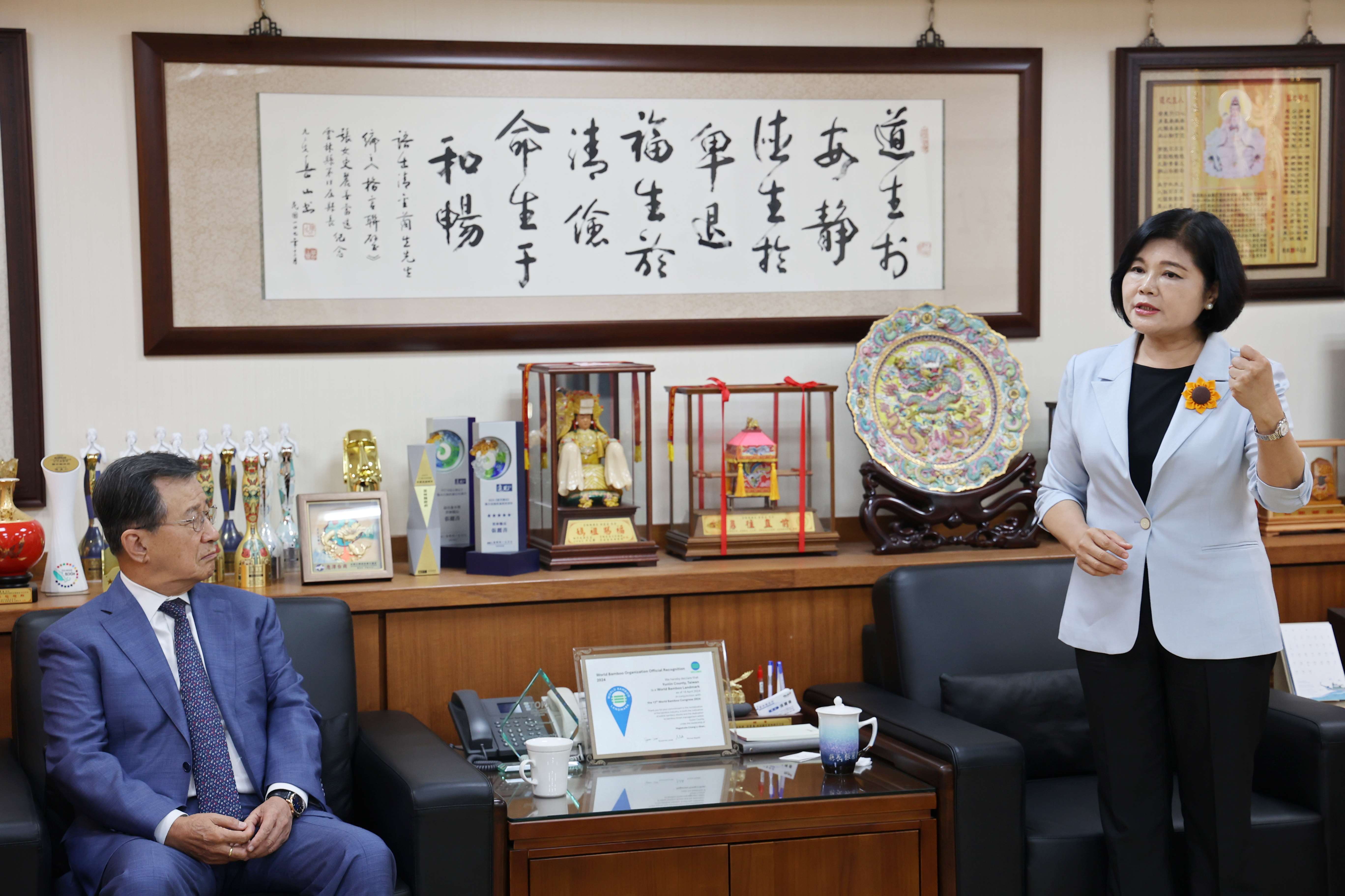 張麗善縣長指出，縣府將妥善運用善款，專款專用於災後復原及民生協助，並持續加速重建工作，讓災區鄉親能早日恢復正常生活