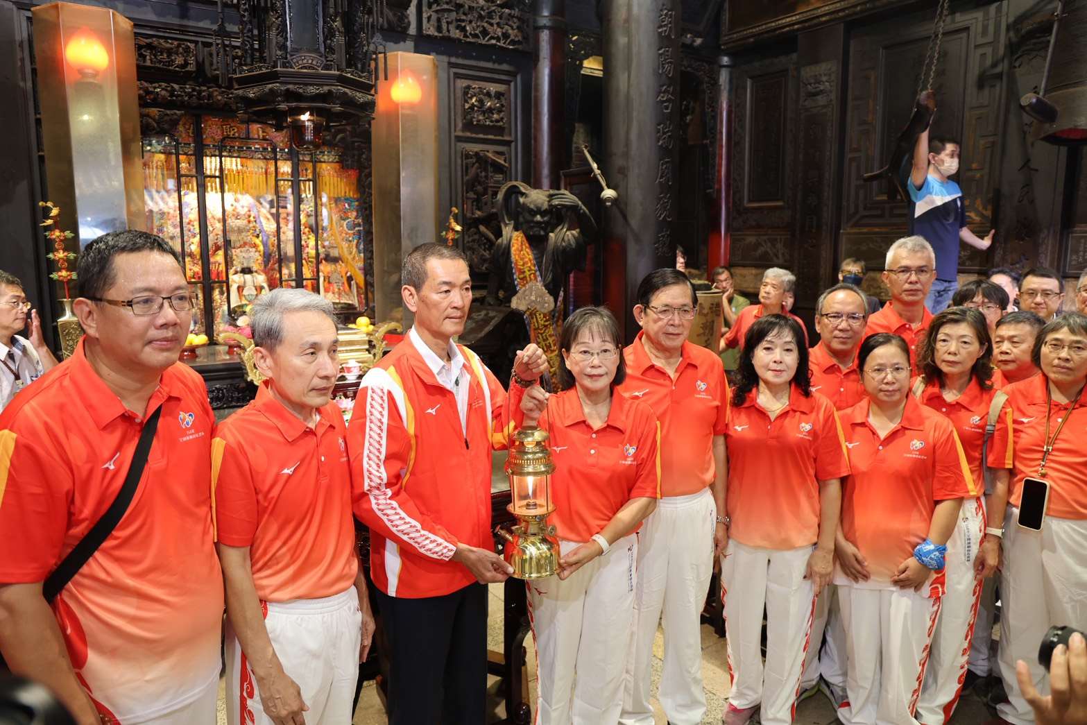 114年全國運聖火北港朝天宮取母火 祈求媽祖保佑賽事平安順利 
