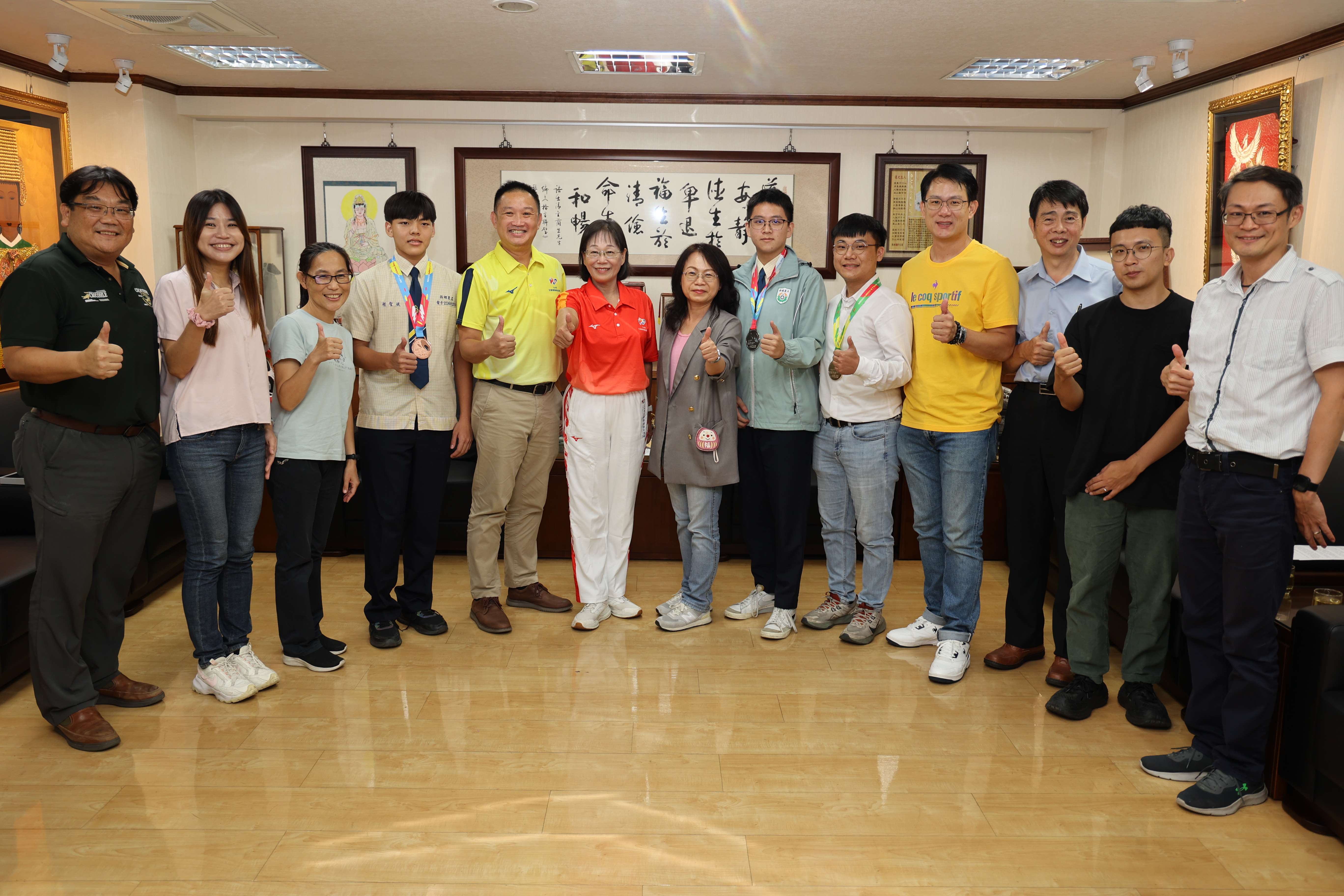 西螺農工電子科學生全國技能競賽勇奪佳績並獲國際技能競賽國手資格  謝淑亞副縣長接見表揚