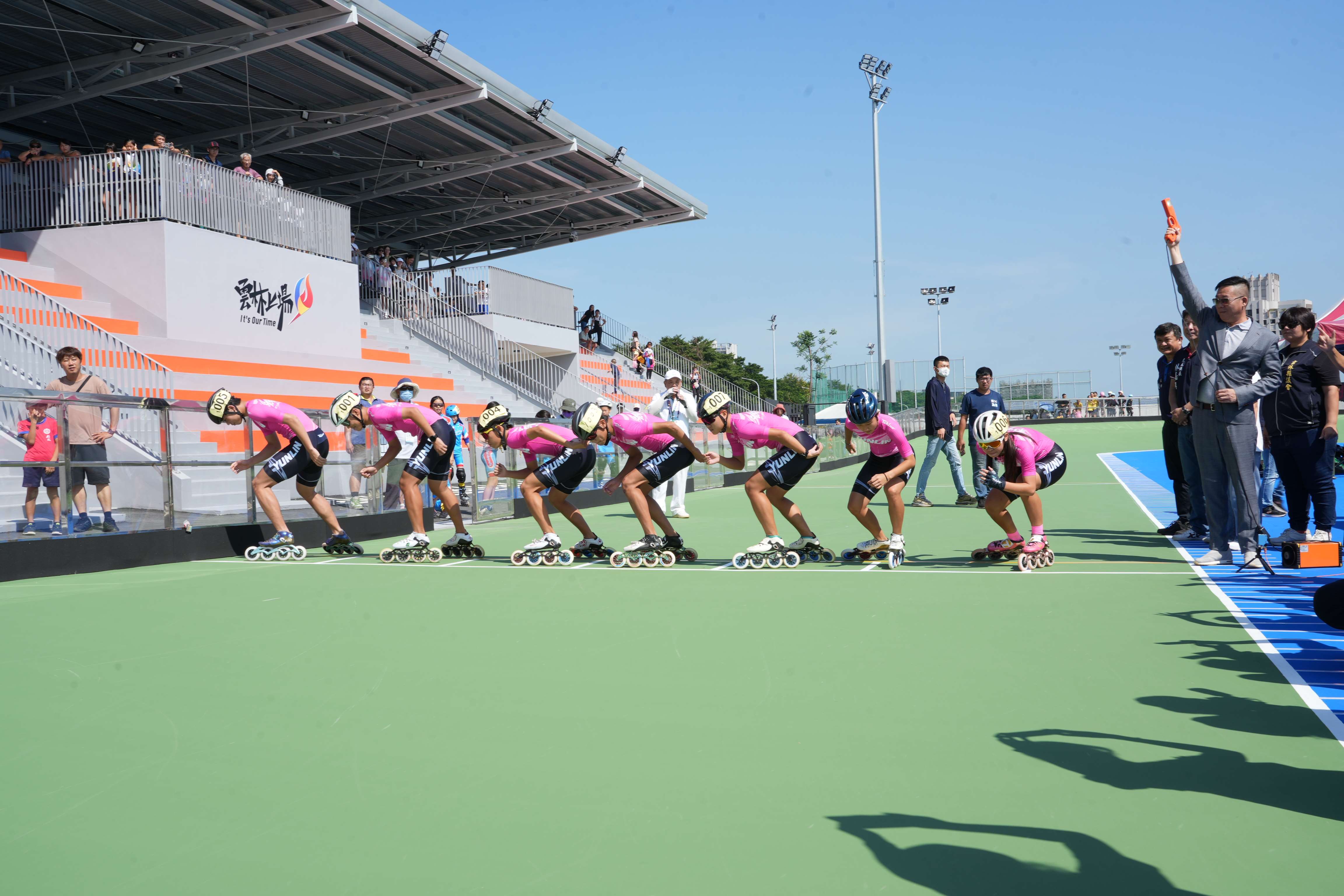 雲林縣立滑輪溜冰場具有交通便利優勢,能舉辦國際級比賽。