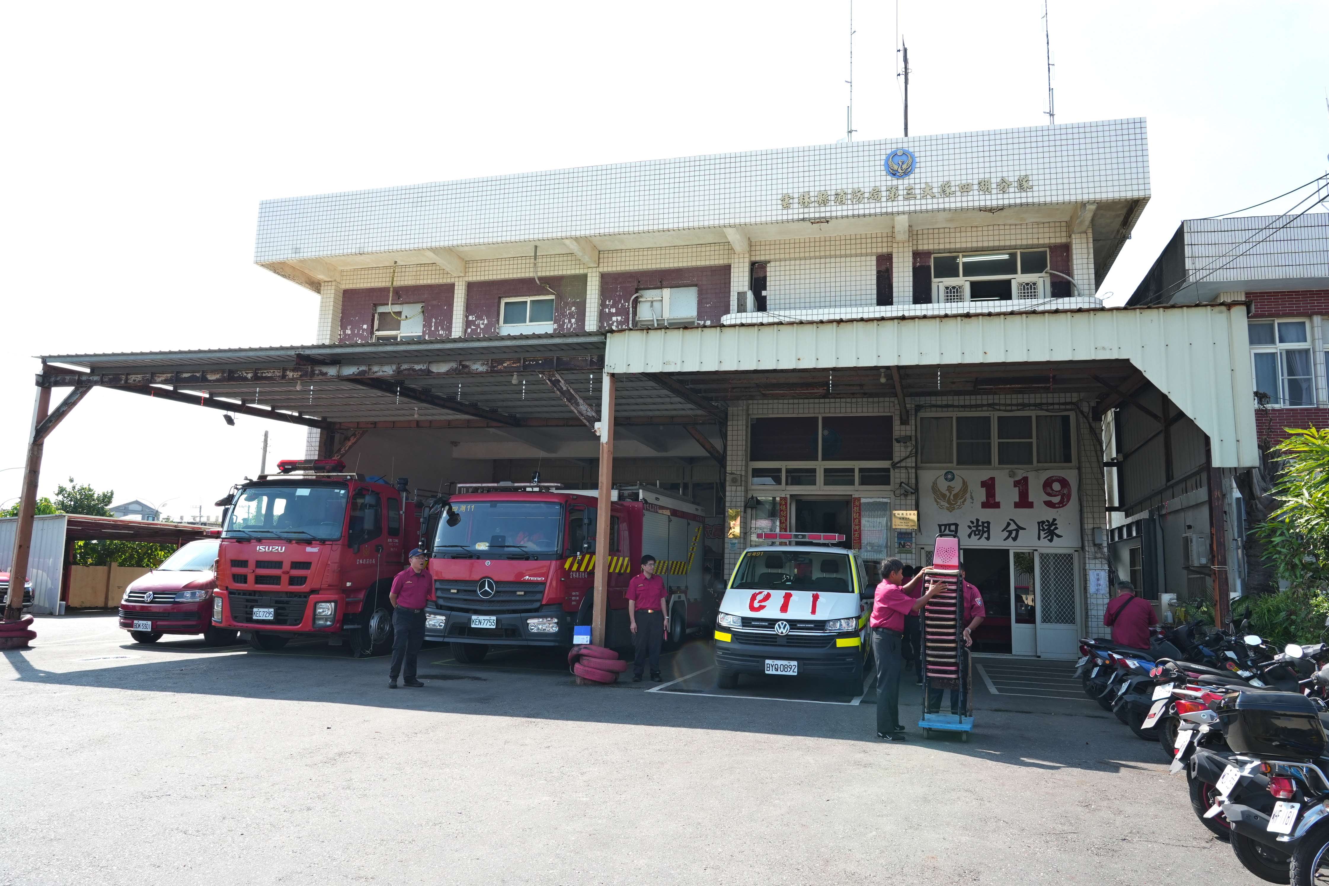 四湖消防分隊老舊被鑑定為危樓。