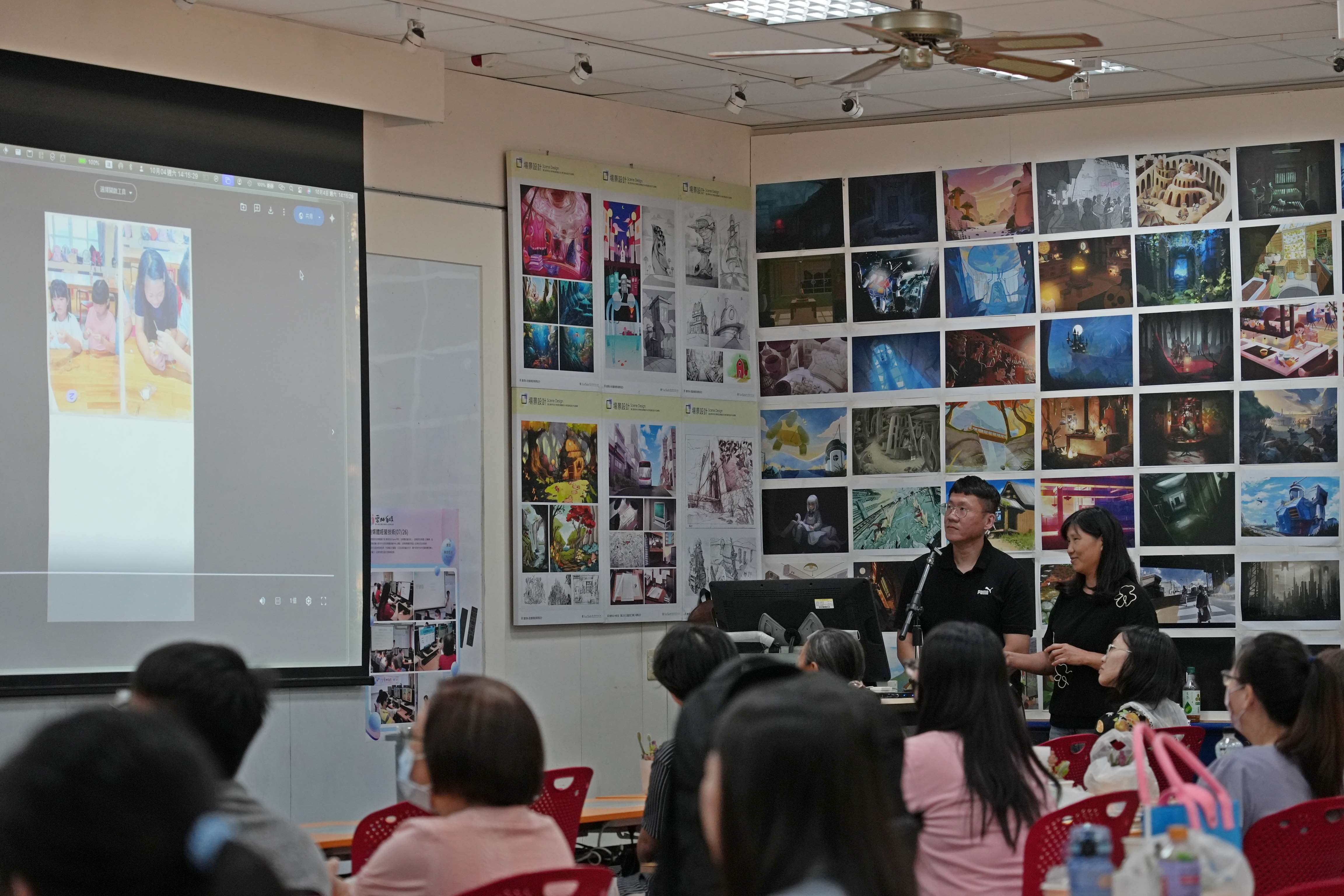 學員發表自製短影音,分享學習成果。