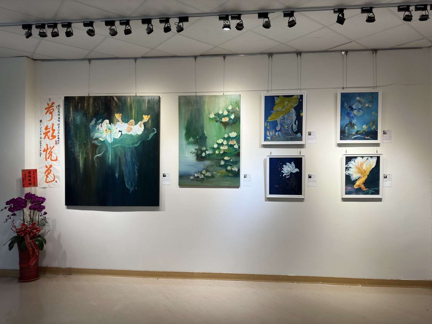 「荷顏悅色」油畫個展登場　藝術家李蕙瑾以禪意畫境展現生命之美