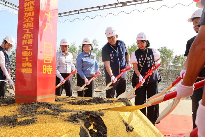 水林鄉大溝支線出口段及番薯厝大排抽水量能增加治理工程開工