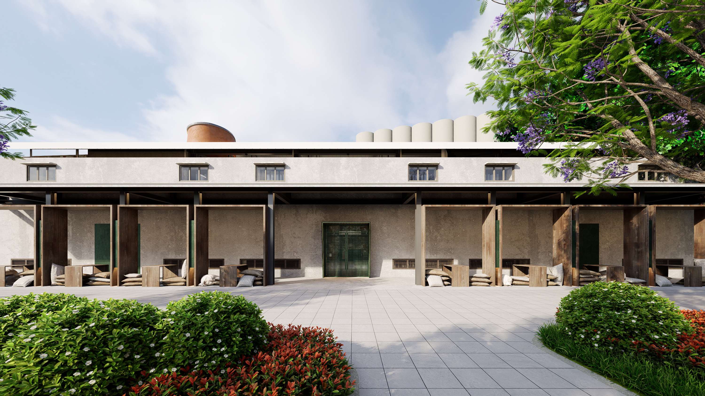 斗南鐵道小書屋核心圍繞「鐵道」、「糧食」、「倉庫」三大元素元素，並以人性化及永續共生為設計方向