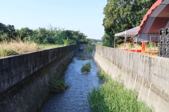 湖底大排國3下游段既有渠道6公尺不等將拓寬至12~15公尺