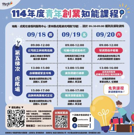青年創業知能課程-虎尾場