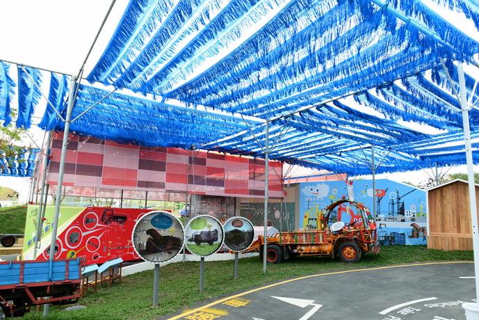 「百變拼裝車」展館由知名設計師劉國滄團隊打造