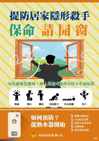 提防居家隱形殺手 保命請開窗