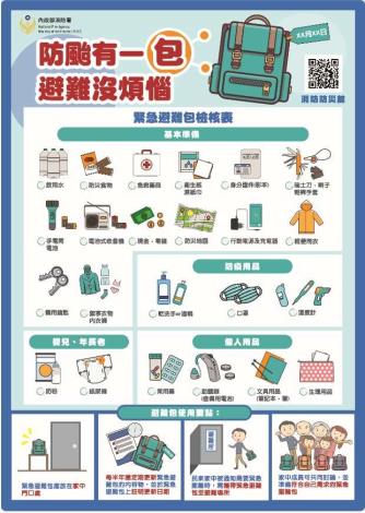 防颱有一包 緊急避難有依靠