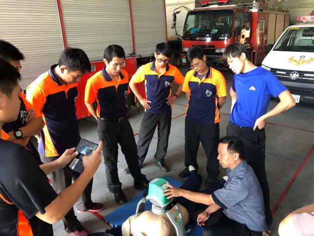 雲林縣消防局西螺分隊辦理自動心肺復甦機(LUCAS-2)教育訓練