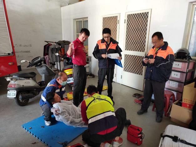 雲林縣消防局辦理108下半年救護全情境抽測-抽測過程