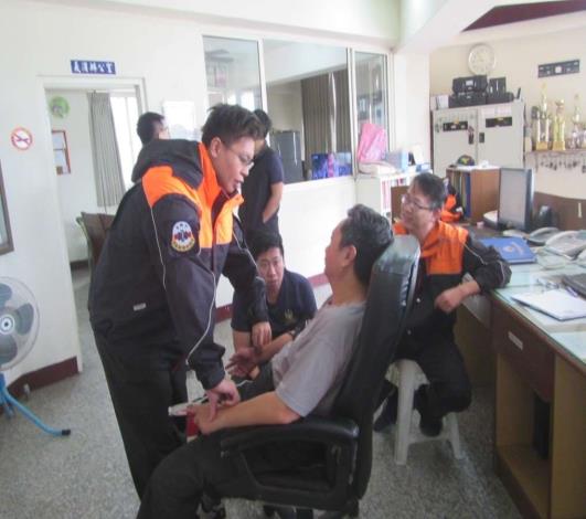 雲林縣消防局第二大隊二崙分隊辦理低血糖救護訓練-過程