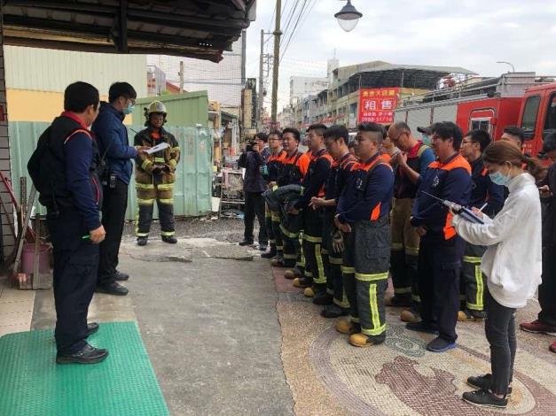雲林縣消防局第二大隊虎尾分隊超級歐洲大樓火災搶救組合訓練
