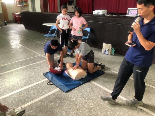 雲林縣109年度防災小尖兵暑期遊學營-CPR宣導