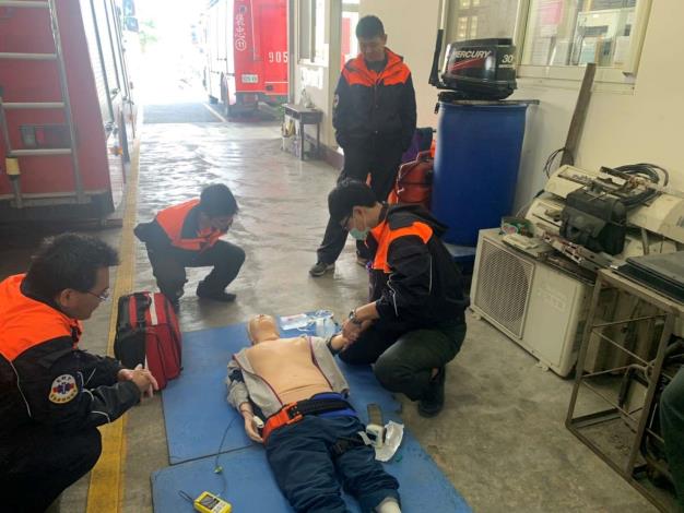 雲林縣消防局第二大隊褒忠分隊辦理創傷情境救護技術訓練
