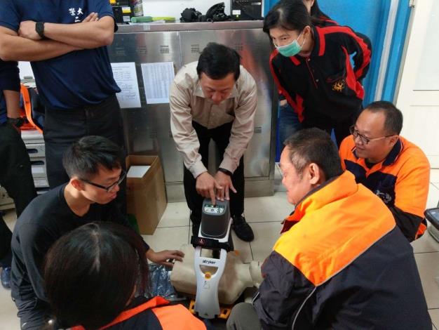 雲林縣消防局第一大隊斗南消防分隊辦理自動心肺復甦機(LUCAS)教育訓練