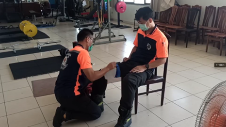 雲林縣消防局第一大隊斗南分隊辦理救護訓練-加壓止血及止血帶操作