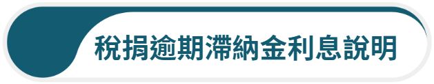 稅捐逾期滯納金利息說明