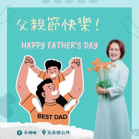 Blue White Illustration Happy Father Day Instagram Post