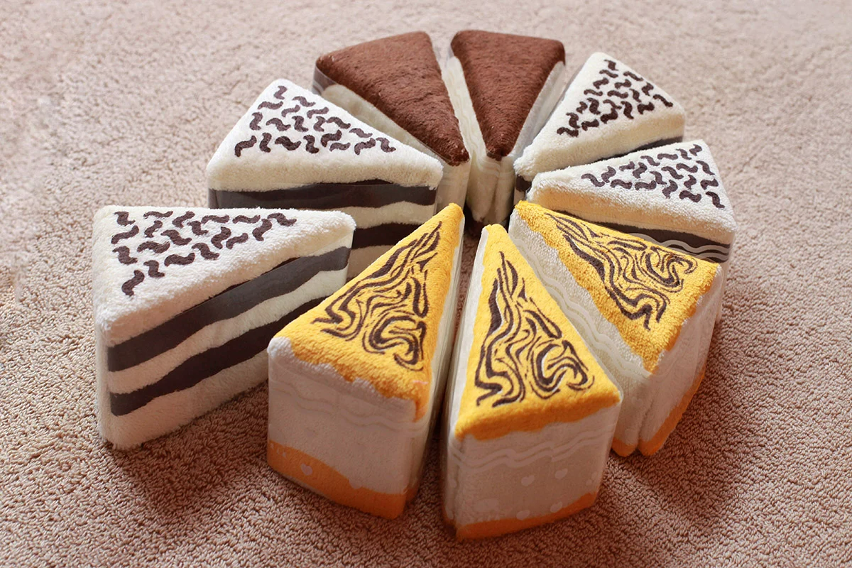 三角系列蛋糕毛巾