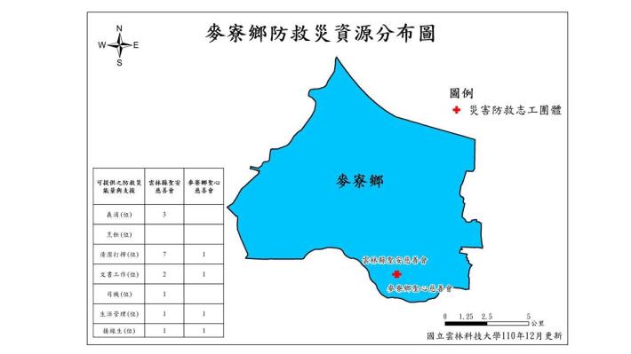 麥寮鄉防救災資源分布圖